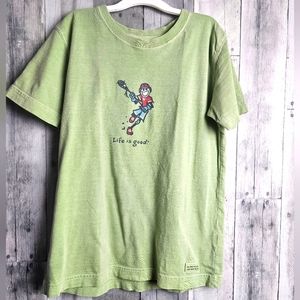 Boys Life is Good LaCrosse Tshirt M 7/8